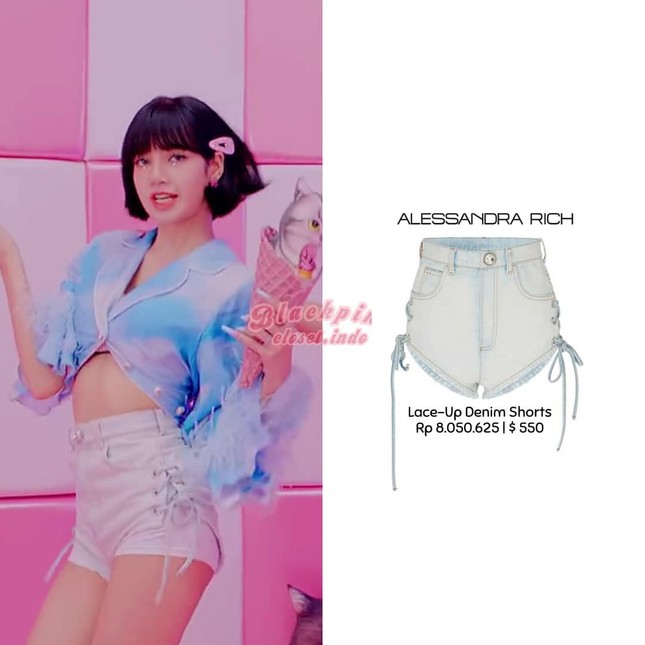 Loạt trang phục ấn tượng của Lisa (BLACKPINK) trong MV Ice Cream, có món giá trị gần 1 tỉ ảnh 7
