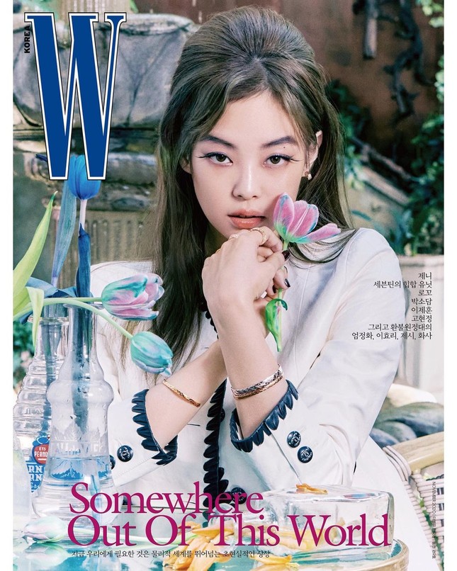Jennie BLACKPINK gây ấn tượng với lông mày hình cánh cung sang chảnh trên tạp chí W Hàn ảnh 2