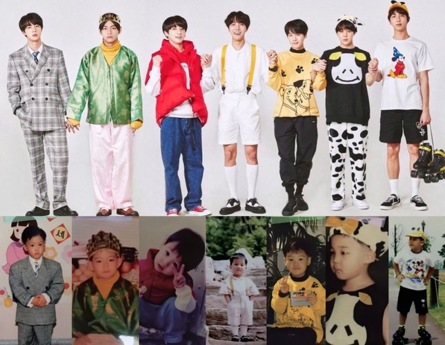 ARMY “phát cuồng” với bộ ảnh “Bạn đã thay đổi nhiều thế nào” siêu dễ thương của BTS ảnh 1