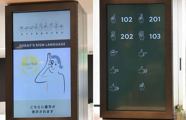 Starbucks ở Nhật Bản có cửa hàng đầu tiên dành cho người khiếm thính ảnh 7