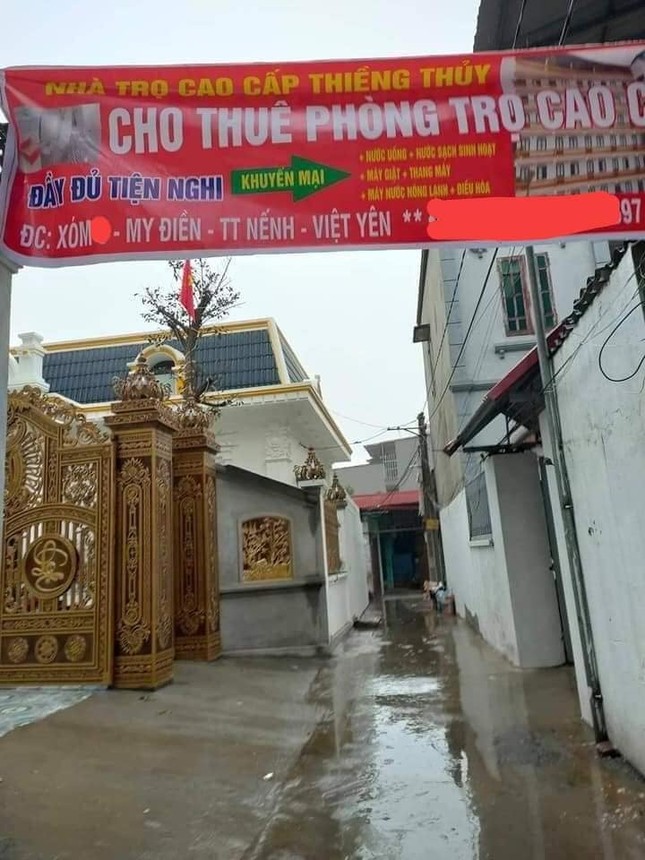 Xuất hiện khu trọ “đỉnh của chóp” tại Bắc Giang: Cổng dát vàng, thang máy, điều hoà đầy đủ ảnh 3