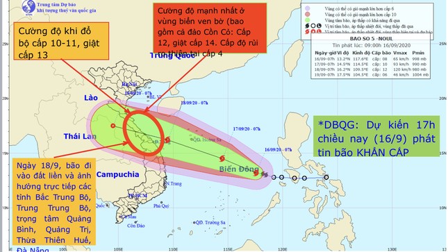 Bão số 5 giật cấp 13 hướng thẳng vào miền Trung, lên kịch bản sơ tán nửa triệu người ảnh 2