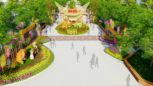 Lộ thiết kế đường hoa Nguyễn Huệ Tết Tân Sửu ảnh 2