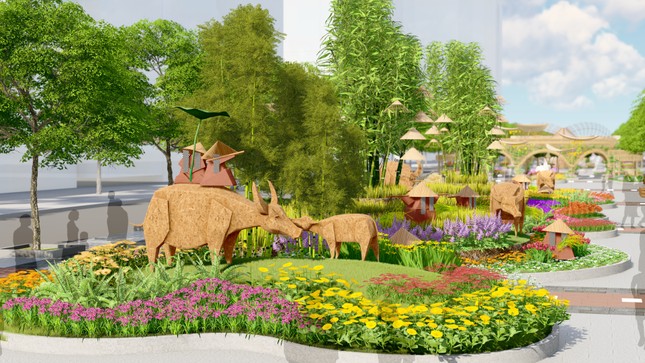 Lộ thiết kế đường hoa Nguyễn Huệ Tết Tân Sửu ảnh 7