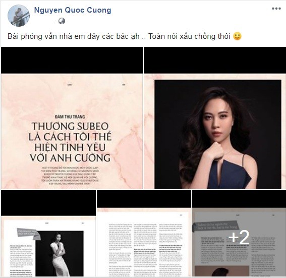 Cường đô la đáp trả cực gắt khi Đàm Thu Trang bị ‘cà khịa’ lấy chồng vì tiền ảnh 1