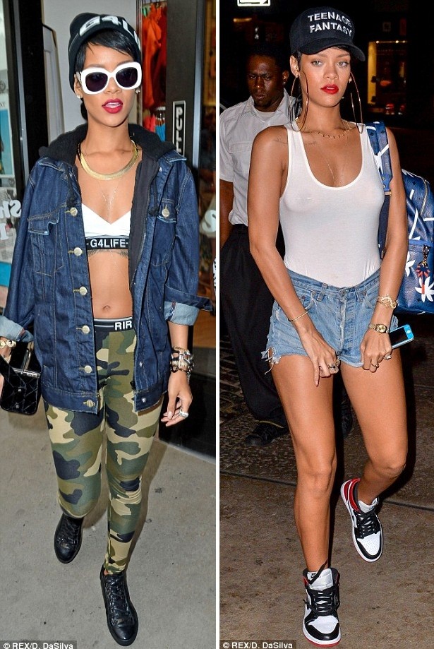 Rihanna has been careful not to dress as sexy as her usual style