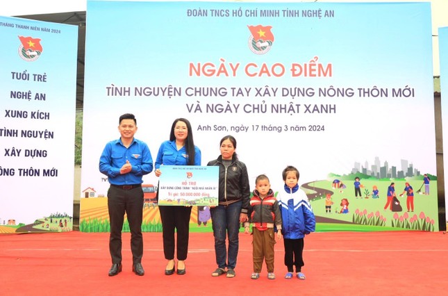 Tuổi trẻ Nghệ An, Hà Tĩnh chung tay xây dựng nông thôn mới và hưởng ứng ngày Chủ nhật xanh ảnh 6