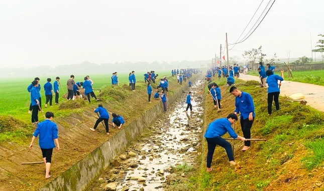 Tuổi trẻ Nghệ An, Hà Tĩnh chung tay xây dựng nông thôn mới và hưởng ứng ngày Chủ nhật xanh ảnh 12