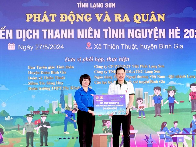 Tuổi trẻ Lạng Sơn sôi nổi ra quân Thanh niên tình nguyện hè 2024 ảnh 3