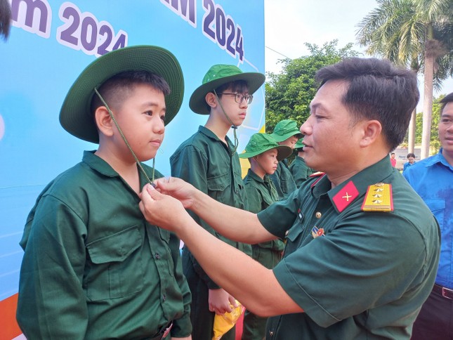 Chiến sĩ nhí Bắc Kạn hào hứng với học kỳ trong quân đội ảnh 2