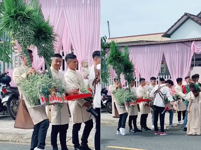 Chú rể Hà Nội đem tráp trà sữa sang nhà gái khiến cả họ bất ngờ ảnh 4