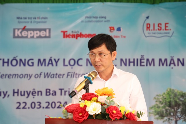 Báo Tiền Phong và Keppel đưa hai hệ thống máy lọc nước sạch đến người dân tỉnh Bến Tre và Trà Vinh ảnh 5
