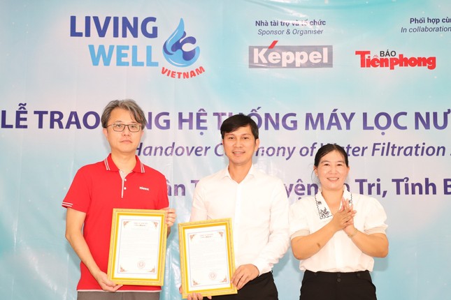 Báo Tiền Phong và Keppel đưa hai hệ thống máy lọc nước sạch đến người dân tỉnh Bến Tre và Trà Vinh ảnh 3
