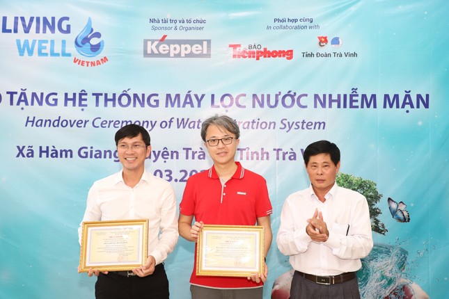 Báo Tiền Phong và Keppel đưa hai hệ thống máy lọc nước sạch đến người dân tỉnh Bến Tre và Trà Vinh ảnh 4