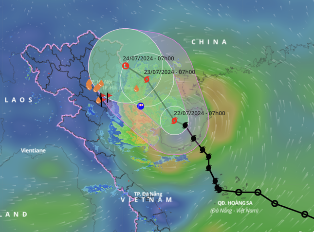 Bão giật cấp 12 trên vịnh Bắc Bộ, mưa lớn hơn dự báo ảnh 1
