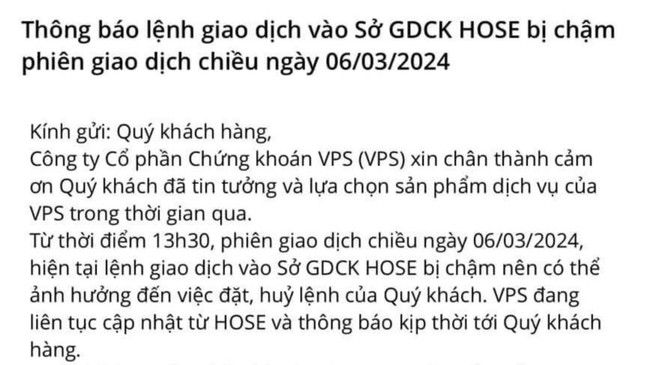 Sàn giao dịch chứng khoán bị 'đơ' ảnh 1