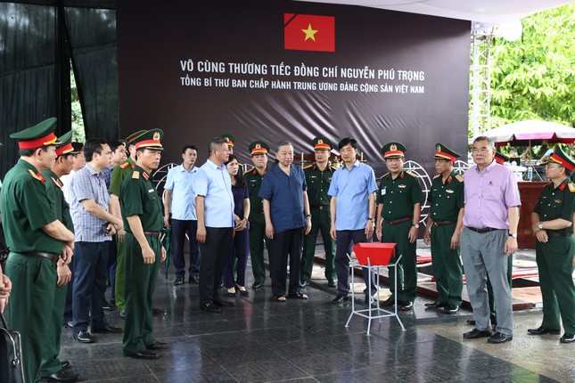 Chủ tịch nước Tô Lâm kiểm tra công tác chuẩn bị Lễ tang Tổng Bí thư Nguyễn Phú Trọng-3