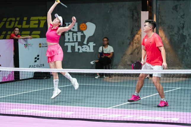 Sôi nổi giải Pickleball Gia đình trẻ Hà Nội 2024 ảnh 6