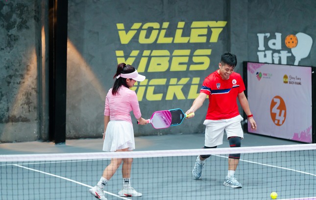 Sôi nổi giải Pickleball Gia đình trẻ Hà Nội 2024 ảnh 9