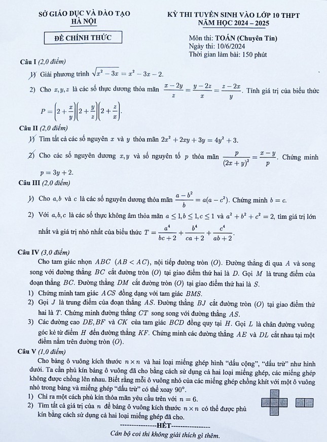 Thi chuyên lớp 10 ở Hà Nội: Không quá áp lực; Cập nhật đề thi Toán ảnh 13