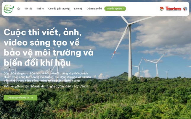 Báo Tiền Phong tổ chức cuộc thi về bảo vệ môi trường và chống biến đổi khí hậu 'Giấc mơ xanh' ảnh 1