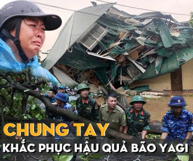 Chung tay khắc phục hậu quả siêu bão YAGI ảnh 1