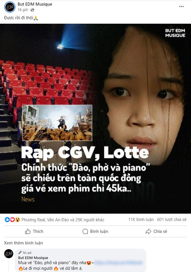 Tràn lan tin giả về 'Đào, phở và piano' ảnh 2