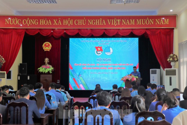 Tỉnh Đoàn Hòa Bình vượt 8/10 chỉ tiêu trong năm 2023 ảnh 1