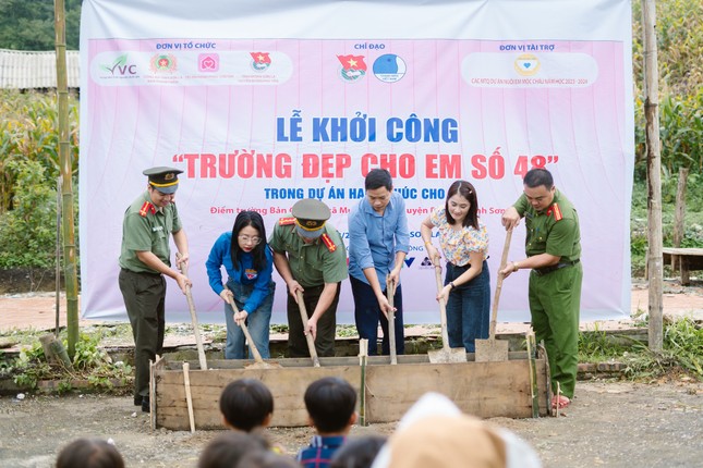 Tuổi trẻ công an Sơn La xây dựng trường học cho trẻ em vùng khó khăn ảnh 4