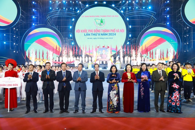 Hàng nghìn vận động viên tham gia Hội khỏe Phù Đổng TP Hà Nội ảnh 1