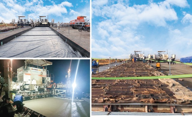Mẻ bê tông xi măng đầu tiên của đường cất hạ cánh dự án sân bay Long Thành ảnh 1