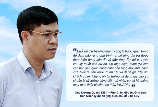 Mẻ bê tông xi măng đầu tiên của đường cất hạ cánh dự án sân bay Long Thành ảnh 2