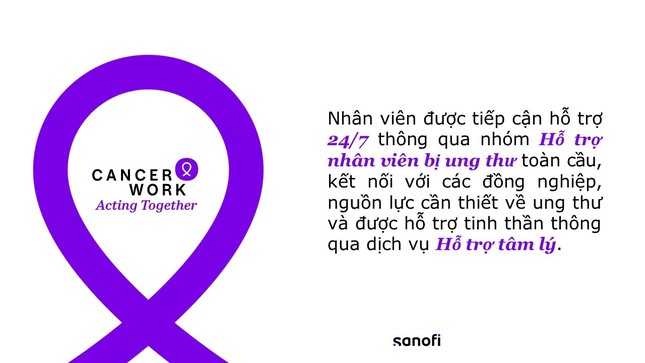 Sanofi ra mắt chương trình toàn cầu hỗ trợ cho nhân viên bị ung thư và các bệnh lý nghiêm trọng ảnh 2