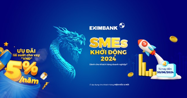 Kỷ niệm 35 năm thành lập: Eximbank tung chương trình cho vay ưu đãi 'SMEs – Khởi động 2024' ảnh 1