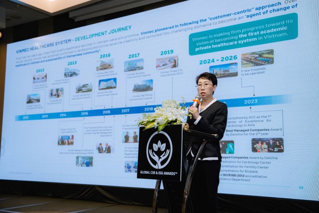 Vinmec nhận 4 giải thưởng quốc tế về trách nhiệm xã hội và phát triển bền vững ảnh 2