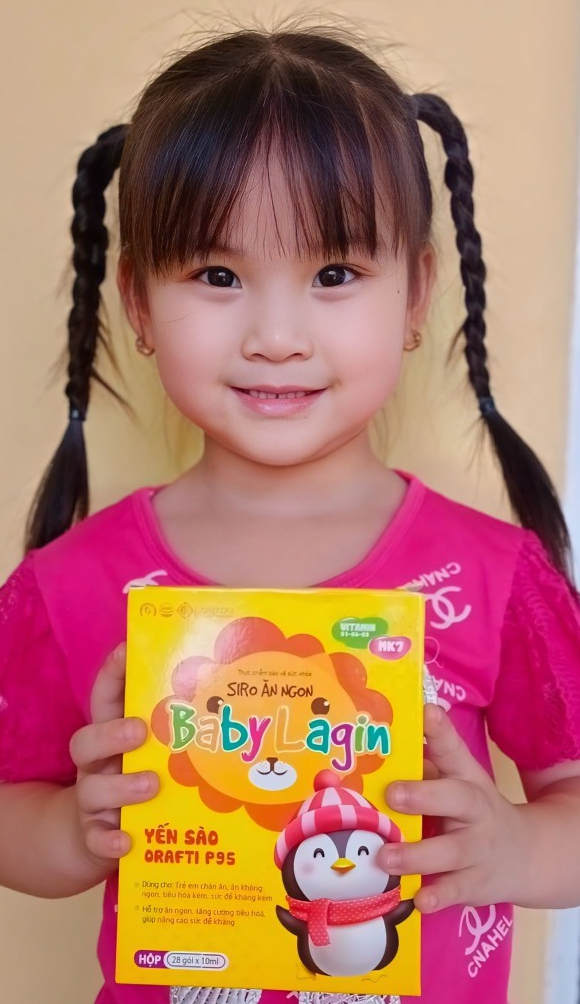 TPBVSK Siro Ăn Ngon Baby Lagin - Giúp trẻ em vượt qua nỗi ám ảnh mang tên suy dinh dưỡng, thấp còi cải thiện chiều cao ảnh 2