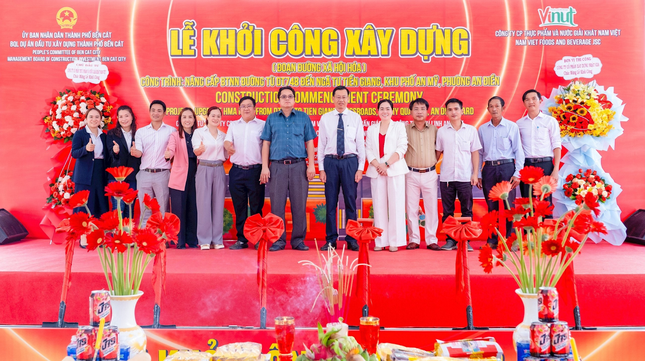 Thành phố Bến Cát: Khởi công dự án nâng cấp tuyến đường từ ngã tư Tiền Giang đến ĐT748 ảnh 1