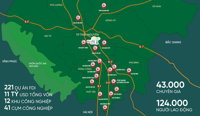 Tecco Elite City: Khu căn hộ cao cấp thỏa mãn 'gu' sống của chuyên gia nước ngoài tại Thái Nguyên ảnh 1