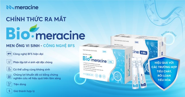 Men ống vi sinh mới của Dược phẩm Meracine với lợi khuẩn đặc chủng hỗ trợ giảm loạn khuẩn đường ruột vượt trội ảnh 3