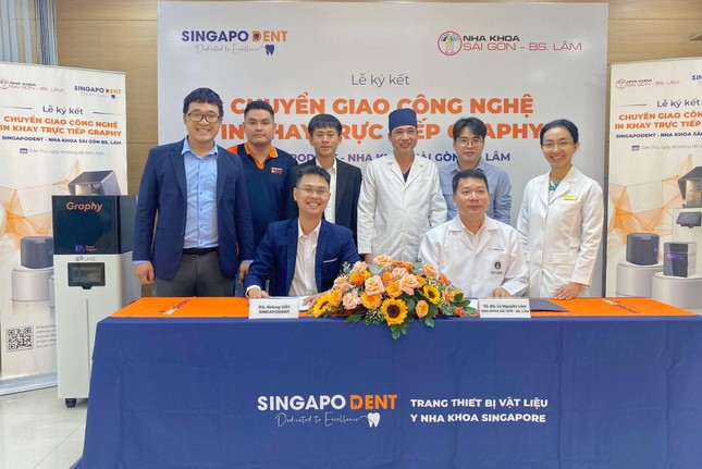 Lễ ký kết chuyển giao công nghệ in 3D trực tiếp giữa SingapoDent và Nha Khoa Sài Gòn - Bác Sĩ Lâm ảnh 1