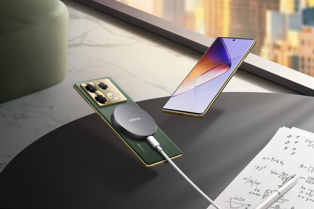 Infinix NOTE 40 Pro ra mắt: duy nhất trong phân khúc sạc nhanh 70W, sạc không dây 20W, màn hình cong 3D Amoled 120Hz ảnh 3