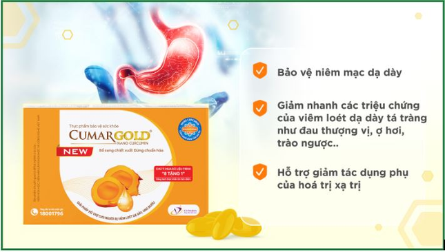 TPBVSK CumarGold New - Hơn 1 thập kỉ hỗ trợ người trào ngược, viêm loét dạ dày ảnh 1