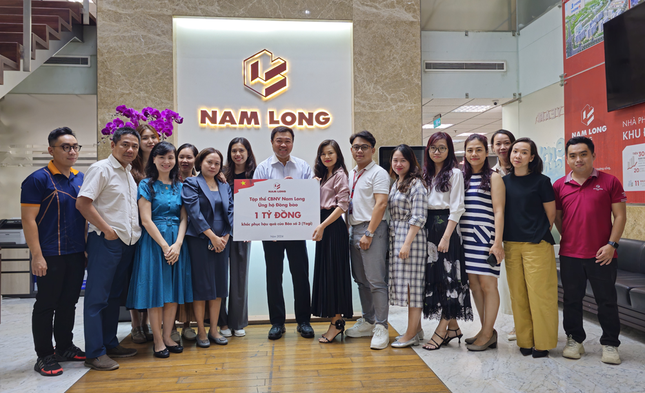 Tập thể CBNV Nam Long quyên góp 1 tỷ đồng ủng hộ đồng bào bão lũ ảnh 1