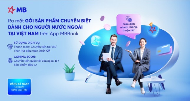 MB ra mắt dịch vụ dành cho người nước ngoài trên App MBBank ảnh 1