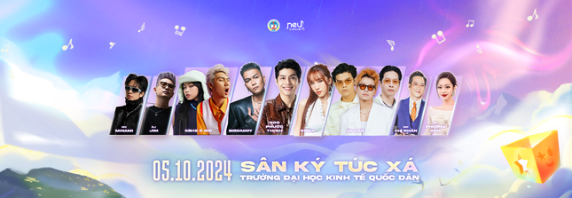 Chào đón dàn Line-Up 'đỉnh của chóp' đổ bộ đêm đại nhạc hội NEU Concert 2024 ảnh 1