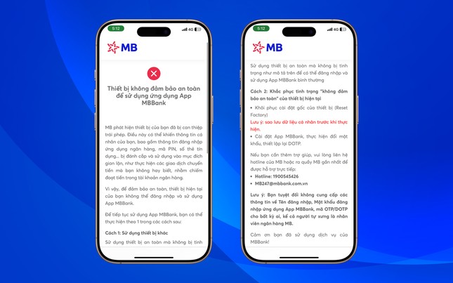 Tự động phát hiện phần mềm độc hại cài lén trên điện thoại, App MBBank nâng cấp bảo vệ khách hàng ảnh 2