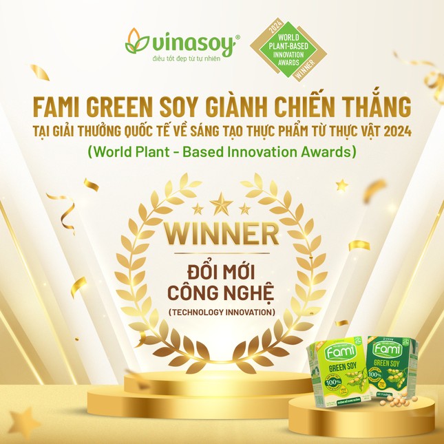 Sữa đậu nành thế hệ mới của Vinasoy giành giải thưởng quốc tế về đổi mới công nghệ tại Mỹ ảnh 1