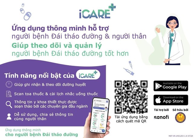 Ứng dụng iCARE+ lần đầu tiên ra mắt trên App Store, đồng hành cùng người bệnh đái tháo đường ảnh 1