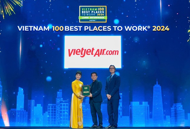 Giải thưởng “Nơi làm việc tốt nhất Việt Nam 2024” xướng tên Vietjet, FPT, Vingroup ảnh 1