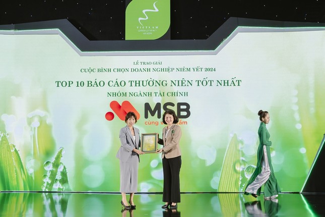 Năm thứ 2 liên tiếp MSB lọt top 10 báo cáo thường niên tốt nhất nhóm ngành tài chính ảnh 1